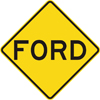 Road sign with ford on it #7
