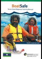 image of the front cover of the BoatSafe Workbook for Torres Strait